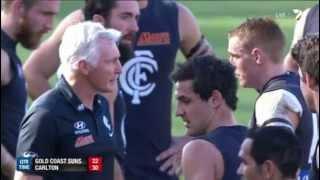 Mitch Robinson cops the hairdryer treatment - AFL