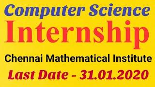 Computer Science Internship | How to Apply? | Chennai Mathematical Institute |