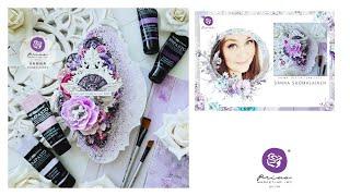 PURPLE DREAMS - Mixed Media Tutorial by Sanna Suomalainen