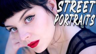 Street Portraits With Natural Light And Also With Flash | Compilation