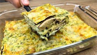 Incredibly delicious eggplant lasagna! All your guests will ask for more! 2 easy and cheap recipes.