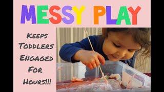 How to Entertain Your Toddler for Hours... with Easy Messy Play Activities!!!