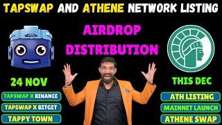 Tapswap Launching News | Tapswap Binance Web 3 Wallet | Athene Network Launching News | #ath #athene