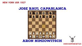 Nimzowitsch vs Capablanca | Classic 1927 Showdown in New York