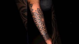 Mandala Tattoo on Sleeve #shorts #mandalatattoo #youtubeshorts #trending