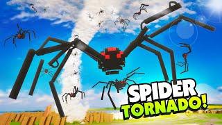 Surviving the SPIDER TORNADO With Hundreds of SPIDERS! - Teardown Mods