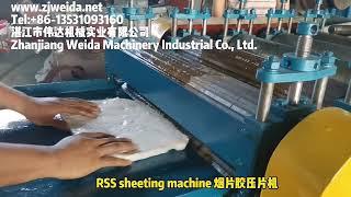 Ribbed Smoked Sheet (RSS)  Processing Machine Sheeting Machine from Weida