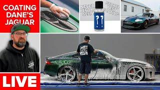 Installing a Mysterious All-New Coating on Dane's Jaguar  LIVE DETAILING EVENT