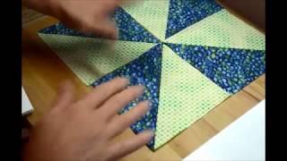 EPISODE 15 - My 10 minute Pinwheel Quilt Block - explained in about 20 minutes!! :)