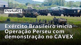 Operação Perseu: maior adestramento do Exército em 2024 começa com demonstração no CAVEX em Taubaté