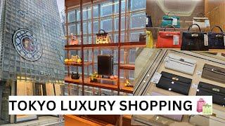 TOKYO SHOPPING TRAVEL LUXURY VLOG - HERMES GINZA, CHANEL, KOMEHYO, QOO