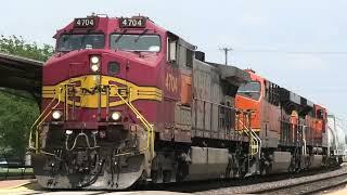 BNSF 4704 Leads Manifest Princeton, IL 5/21/24