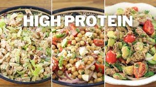 3 High Protein Salad Recipes | Easy and Healthy Salads