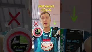 Viktor Axelsen's String BG80  #axelsen #badmintonlovers #badminton #yonex