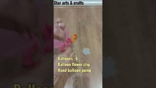 DIY balloon flower easy for beginners/how to use balloon flower clip  @Star Arts & Crafts