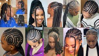 Extremely Stylish Braids Hairstyles for Black Women ~Ghana Braids, Twist Braids & Cornrows Braids