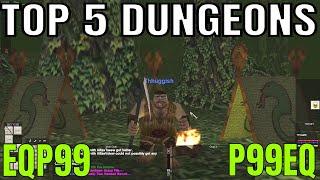 EverQuest P99 TOP 5 dungeons ranked! / Starting a Shadow Knight DING lvl 6 good camp Project 1999 EQ