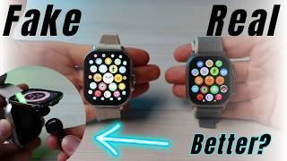 Fake Apple Watch BETTER than the Original?? D8 smartwatch Vs Apple Watch Ultra 2