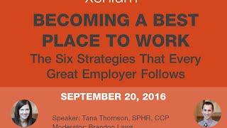 Becoming a Best Place to Work | Xenium HR