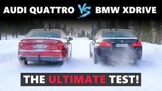 Audi Quattro VS BMW XDrive VS Jaguar AWD - The Ultimate Test on Snow! ️