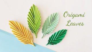 Easy Origami Leaf Tutorial | How to Make Paper Leaves | Origami Leaf