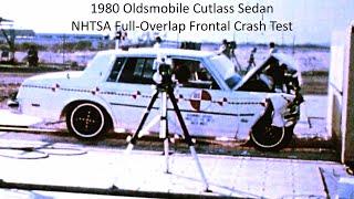 1980-1987 Oldsmobile Cutlass Sedan NHTSA Full-Overlap Frontal Crash Test