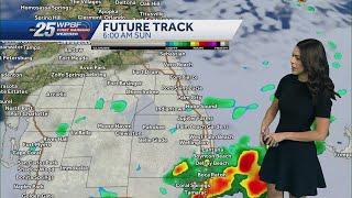 Scattered rain this weekend