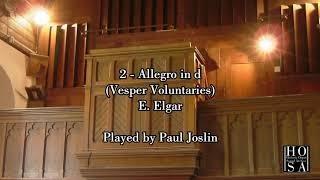 The Gern organ of Birchanger: Elgar Vesper Voluntaries 1- 4 played by Paul Joslin.