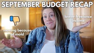 September Budget Recap: Expensive Moving & Less Income From My Job, Mold Exposure in Our Home