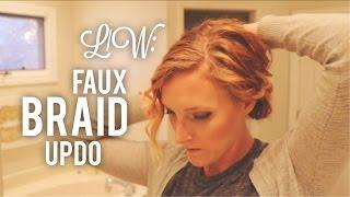 l|w: faux braid updo