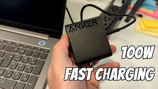 I use this Anker 100w Fast Charger for all our Macs and PCs!