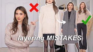 how to layer without looking bulky | WINTER OUTFITS ️