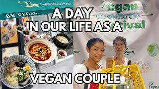 A day in our life as a VEGAN COUPLE |  South KOREA | AMBW Couple 