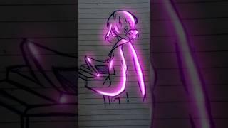 "Mesmerizing Anime Art: Watch Me Draw a Stunning Girl in Pen!"#shorts#art#anime...