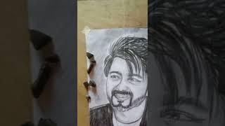 #vijaythalapathy drawing with natural colour।।chanda'sarts।।#natural #colors #vijaythalpathy #art