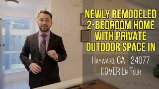 Newly Remodeled 2-Bedroom Home with Private Outdoor Space in Hayward, CA - 24077 DOVER Ln Tour