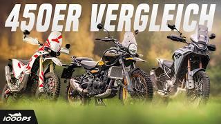 450 Kubik A2-Reiseenduros im großen Offroad Test und Vergleich 2024