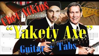 Yakety Axe (Version: Chet Aktins) for Guitar + Tabs (Theme from "The Benny Hill Show") Tutorial 4K