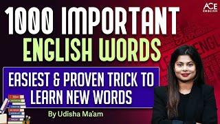 1000 Important English words | Vocabulary Booster | Easiest & Proven Trick To Learn New Words