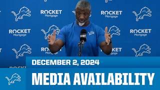 Detroit Lions coordinators meet with the media | December 2, 2024