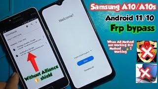 Samsung A10s/A10 frp bypass Android 11/10 without pc|Without Alliance shield|Without Knox