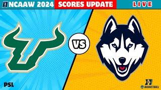 UConn Huskies vs South Florida Bulls | NCAA Women's Basketball 2024 | UConn Live Score Update today