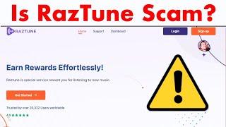 RazTune.com Review - Listen Music To Earn Money Scam?