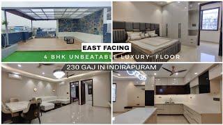 UNBEATABLE 4BHK LUXURY  FLOOR WITH TERRACENEAR VAISHALI METRO STATION #trending #indirapuram #home