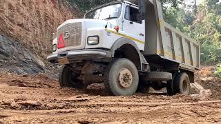 Tata 1613 4x4 tipper at work | 4x4 offroad