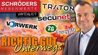 Schröders Nebenwerte-Watchlist: Secunet, Friedrich Vorwerk, 2G Energy, Traton