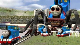 Building a Thomas Train Chased By Cursed Thomas, Thomas Eater and Friends in Garry's Mod!!