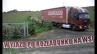 Departure by truck after unloading in the countryside | KrychuTIR™