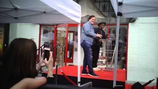 samuel l jackson speech and birthday song at quentin tarantino star ceremony