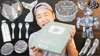 TANTANGAN MAKANAN SILVER | Mukbang Silver food | One Color Food | Chocolate Dessert (Eating Show)